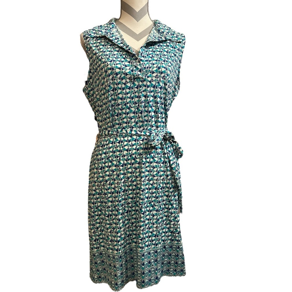 Max Studio Geometric Print Sleeveless Dress - Summer Dress Size L